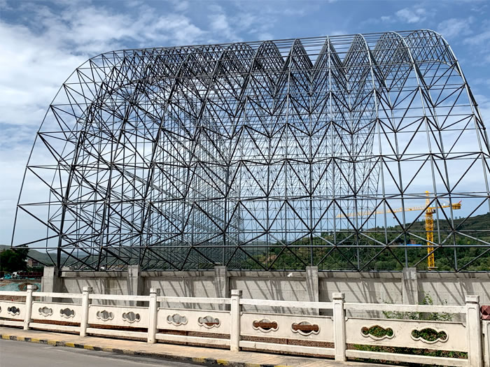 广安山寨矿储煤棚网架